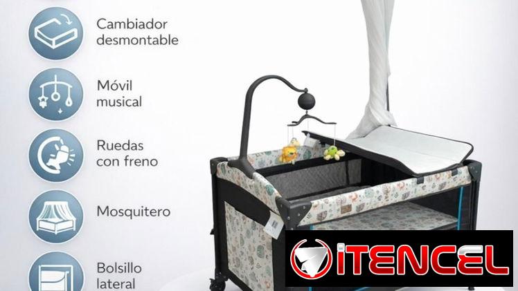 215usd🔺️ Cuna colecho Rosado, azul