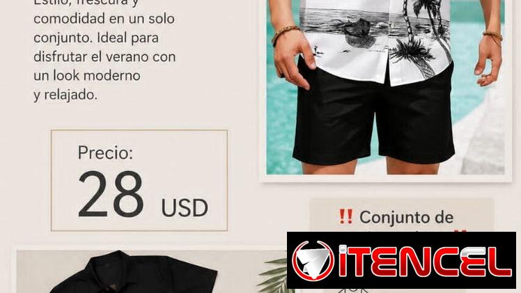 Conjunto para hombre de camisa y short