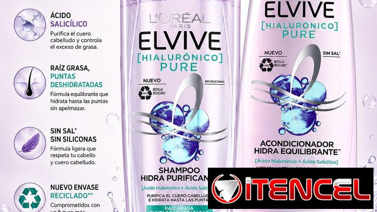 Set Loreal Hialurónico Pure Shampoo y Acondicionador