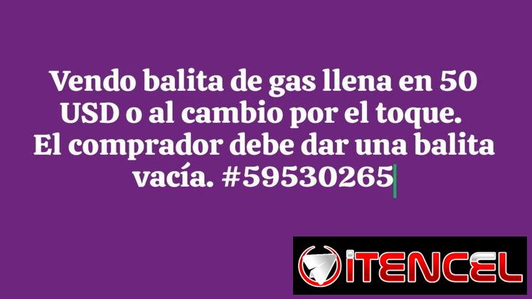 Balita de gas llena