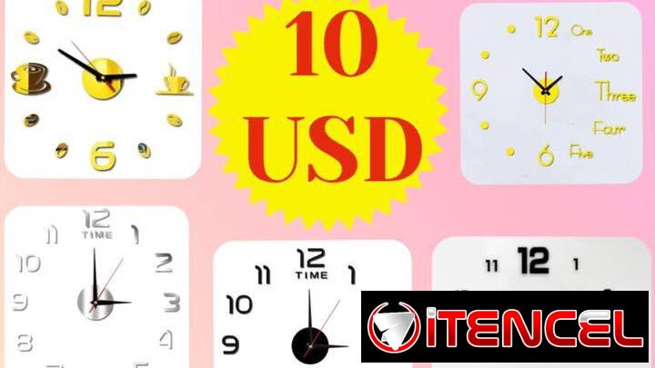 Relojes de pared 2D y 3D