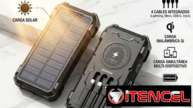 ​🔋 POWER BANK SOLAR 42800mAh (NUEVA)