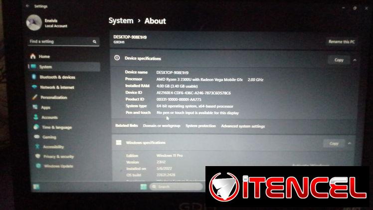 Laptop GDM