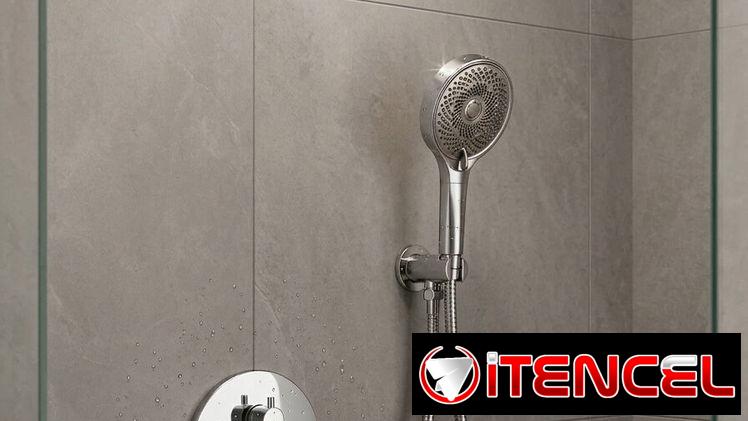 Ducha empotrado plafón redondo acero inoxidable