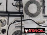 Cocina a gas para empotrar de cristal templado, 4 quemadores