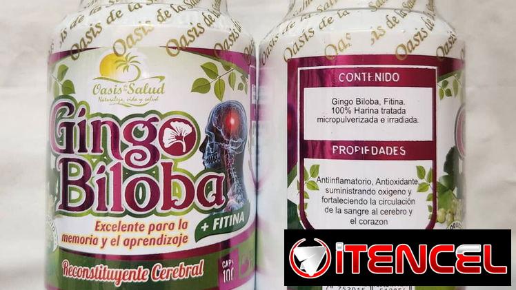 Gingo Biloba Reconstruyente Cerebral pomo 100 cápsulas 500mg 52841235