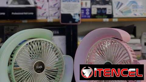 Ventilador de mesa recargable