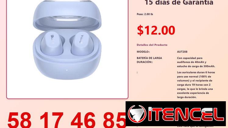 Audifonos inalambricos AUT208 1HORA