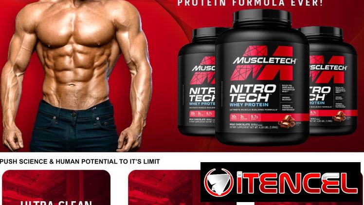 Nitrotech Muscletech 4lb (40-44serv) 30gr protena + 3gr Creatina Monohidratada 56902981