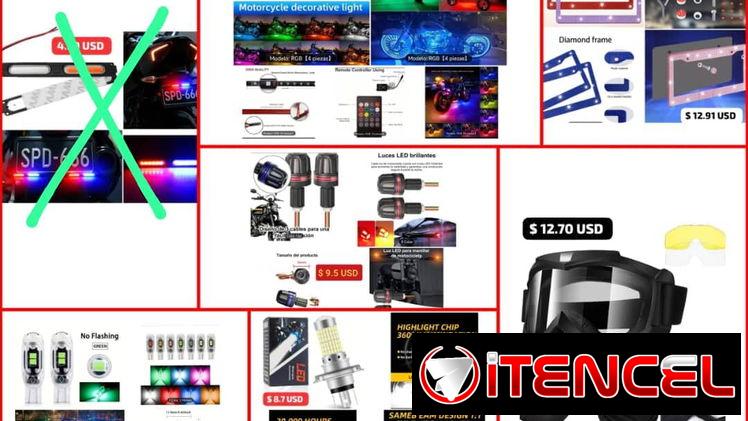 Accesorios para Motos de cualquier tipo.