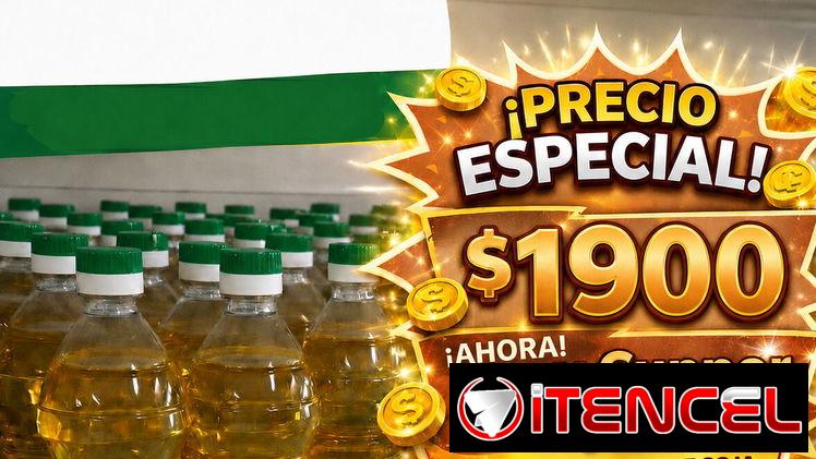 ACEITE DE SOYA 🛒 ​POMO (1 LITRO): 1900 ​Caja (12 UNIDADES