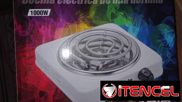 COCINA ELÉCTRICA IUNKE 1000 W, ENTREGA DE FACTURA, VARIEDAD DE COCINAS DE INDUCCIÓN, INFRARROJAS, ETC