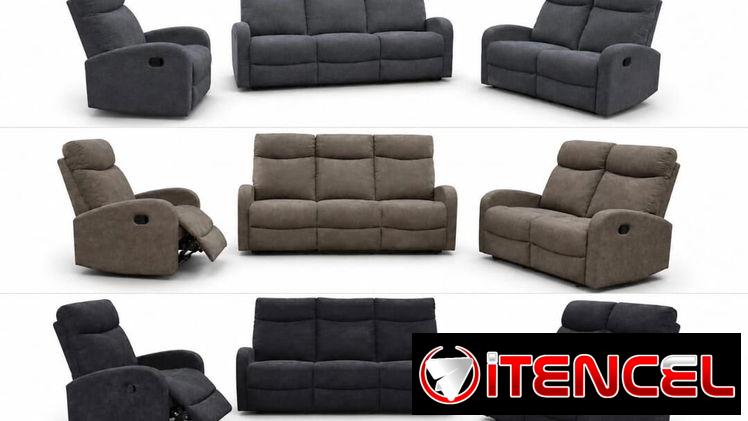 ️ ¡Juego de Sofás Reclinables – 3 Colores y Entrega Incluida! – $2210 USD