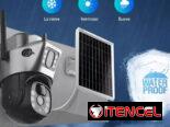 Cámara de seguridad Solar/8MPX/ Alarma luminosa y voz.
