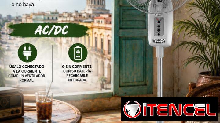 Ventilador recargable