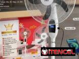 Ventilador Recargable de 18″ con Panel Solar y Bombillo Led adicional.Factura, Garantía y Mensajería Gratis.