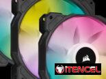 Set de 4 Fanes Corsair PWM de 120 mm iCUE SP120 RGB ELITE