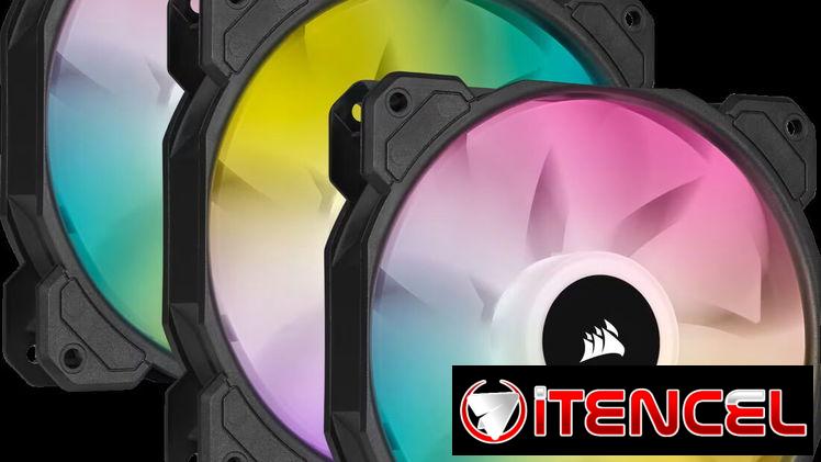 Set de 4 Fanes Corsair PWM de 120 mm iCUE SP120 RGB ELITE