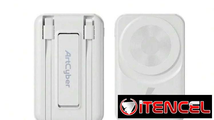 Batería externa magnética de 10000mAh, cargador portátil inalámbrico, batería magnética de 20W de carga rápida con USB-C