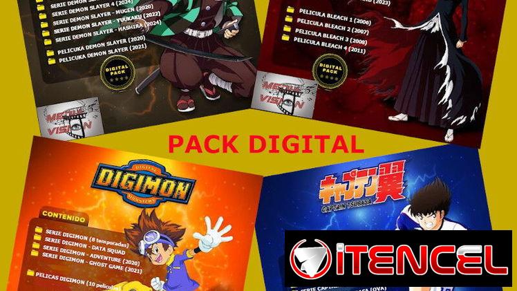 NUEVO!!! Pack Digital de serie y peliculas MANGA