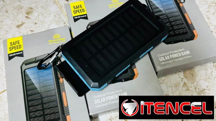 Power ban de 20000mlh con linterna y brújula 25 usd.