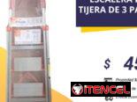 Escaleras de tijera de 3 pasos y de 5 pasos