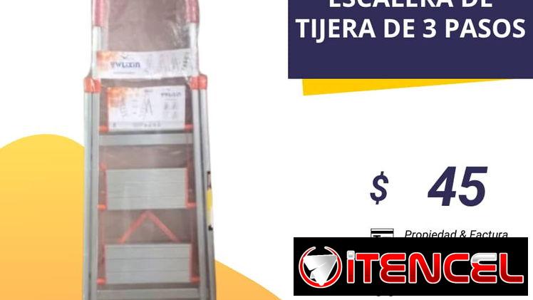 Escaleras de tijera de 3 pasos y de 5 pasos