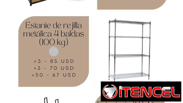 Oferta! Mesas plegables, estantes resistentes y gaveteros de calidad (kinetica)
