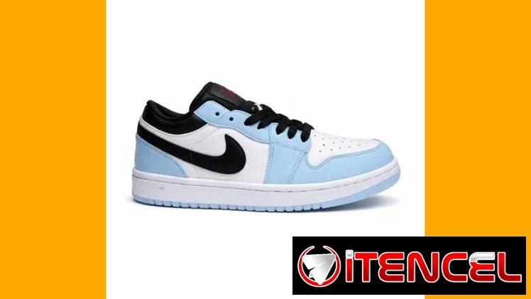 TENIS NIKE AIR JORDAN AZUL CON BLANCO Y NEGRO VPT-0354
