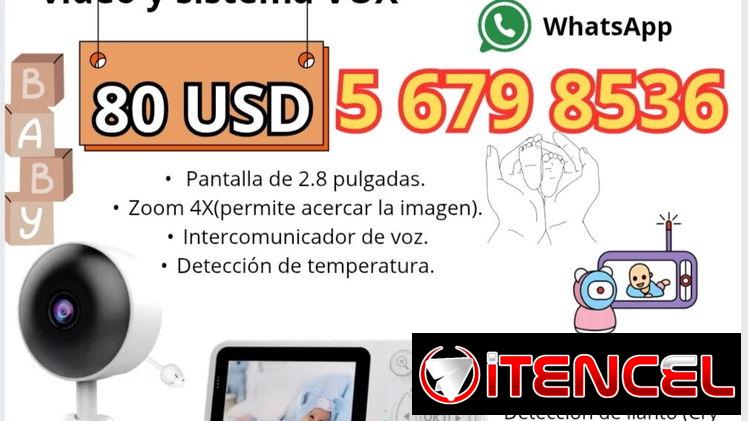 Mini cámara de seguridad. Monitor/ Intercomunicador para bebé