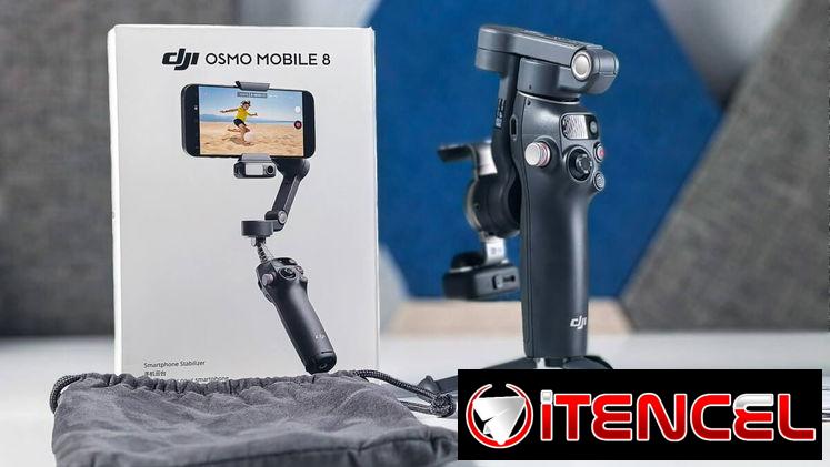 DJI Osmo Mobile 8 Combo Gimbal Stabilizer para teléfono, seguimiento nativo de IA con audio e iluminación, rotación pano
