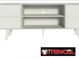Mueble TV 55” blancos y grises importado nuevo en cajas