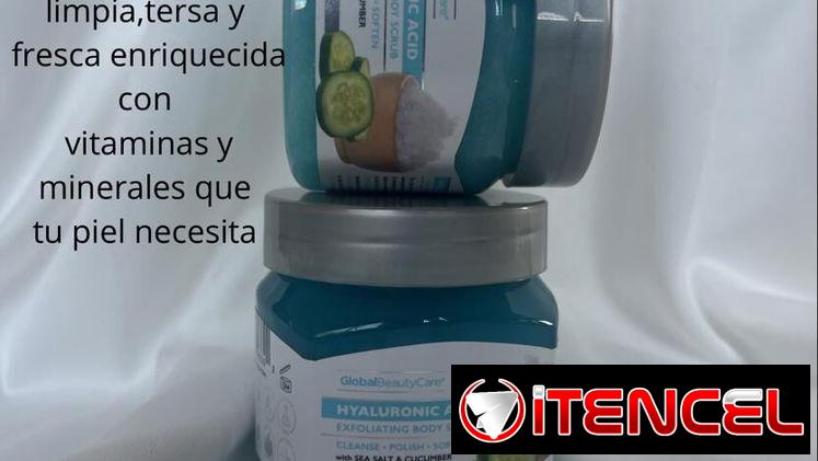 Exfoliante corporal de pepino y sal marina