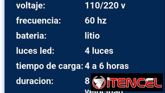 Ventilador recargable