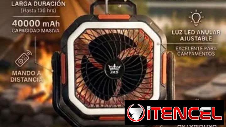 Ventilador recargable F22 marca JMD de 40000mAh