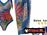Juego/ Conjunto Traje de Baño. Enterizo y Falda. Estilo Veraniego y Colorido
