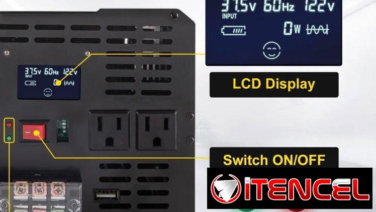 MENSAJERÍA INCLUIDA Inversor VEVOR 5000W – 10000W Pico | 12V a 120V Onda Modificada