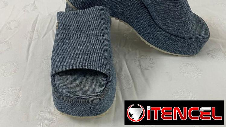 Cuñas mezclilla #39 miden 25 cm