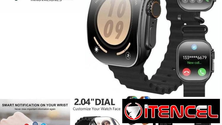 * Reloj deportivo Smart Watch 2.02” HD – Llamadas Bluetooth + 100 Modos Sport
