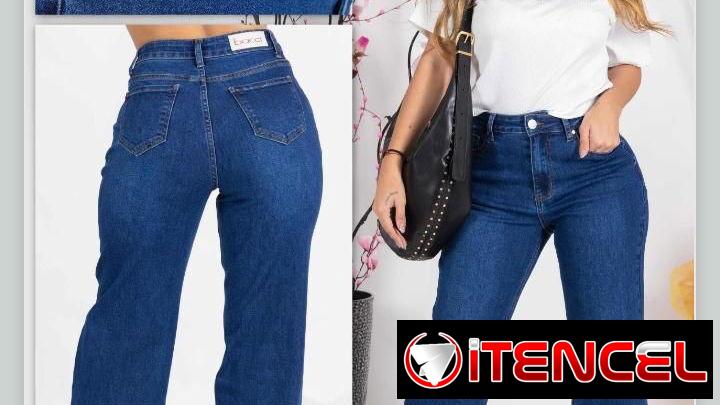 Pantalones anchos, jeans pierna ancha de tiro