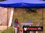 Carpas metálicas de 3 metros cuadrados.