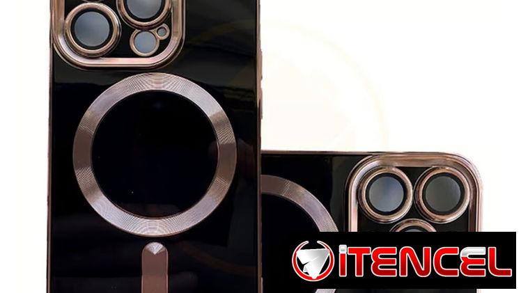 Cover Iphone 12 TPU Todo Color Con Cámaras Protegidas Clm03 Negro