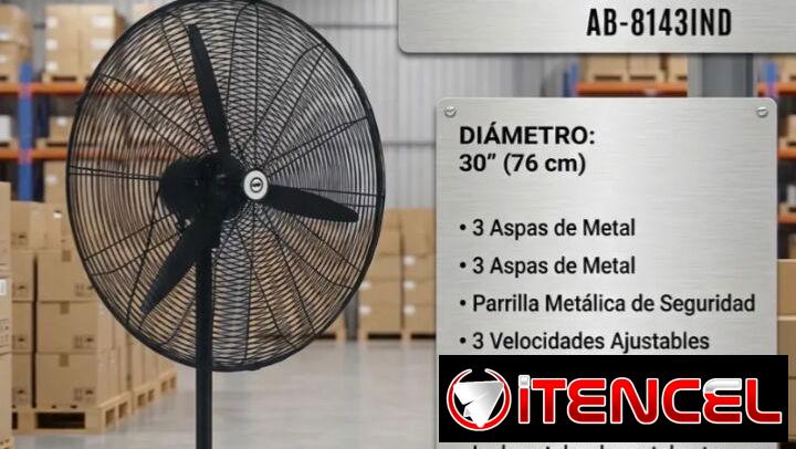 Ventilador industrial de 30 pulgadas