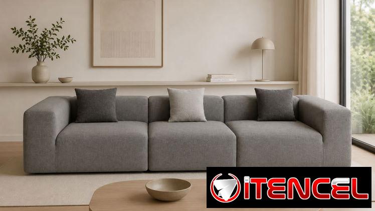 Sofa moderno de sala/sofa empacado al vacío nuevos en caja