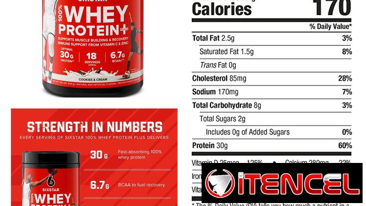 Whey protein Six Star 18 servicios, 30 gramos de protiena por servicio 55595382