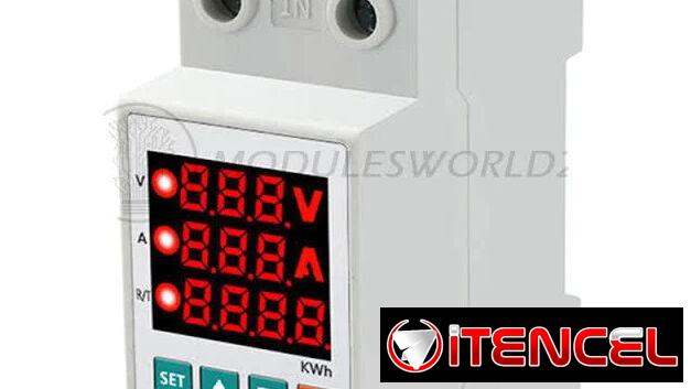 Breaker protector y controlador de voltaje ajustable (2 funciones) de 110V