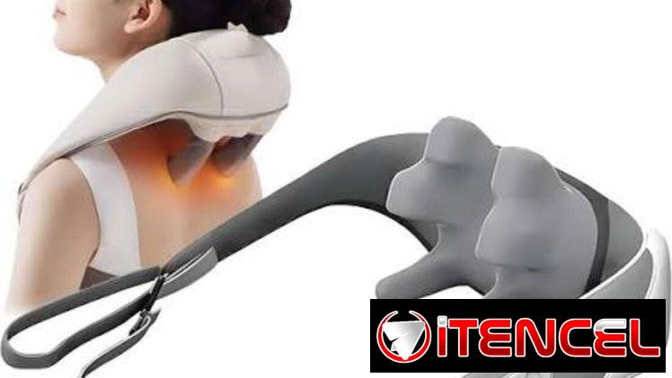 Masajeador de cuello y calores para terapias Recargable