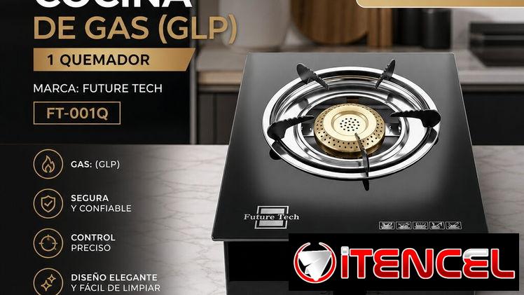 COCINA DE GAS DE VITROCERÁMICA 1 QUEMADOR
