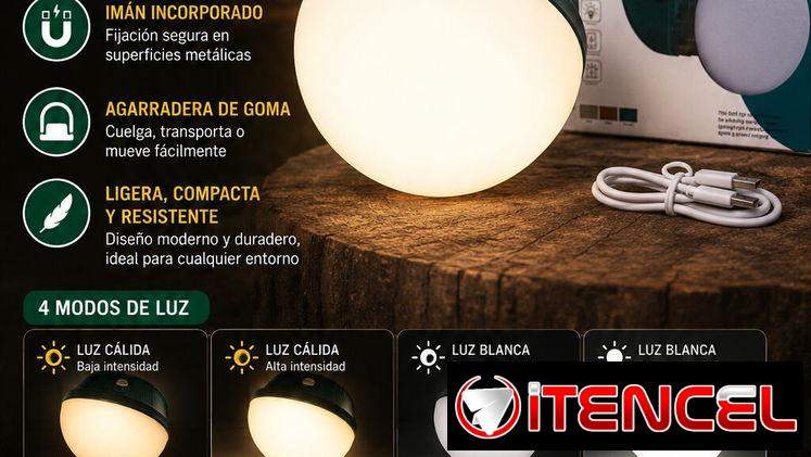 Lámpara recargable redonda multipropósito (CV)
