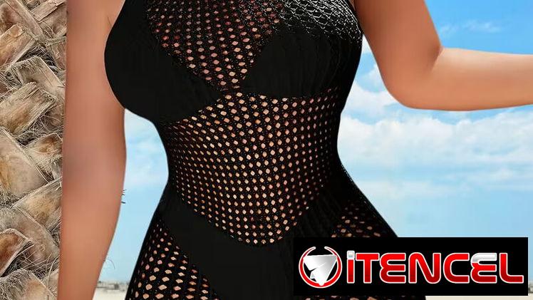 Mallas playeras. Vestidos para la playa. Pareos